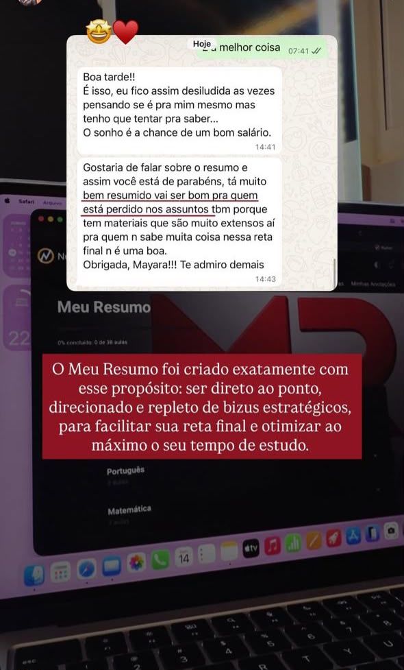 Depoimento de aluno 5